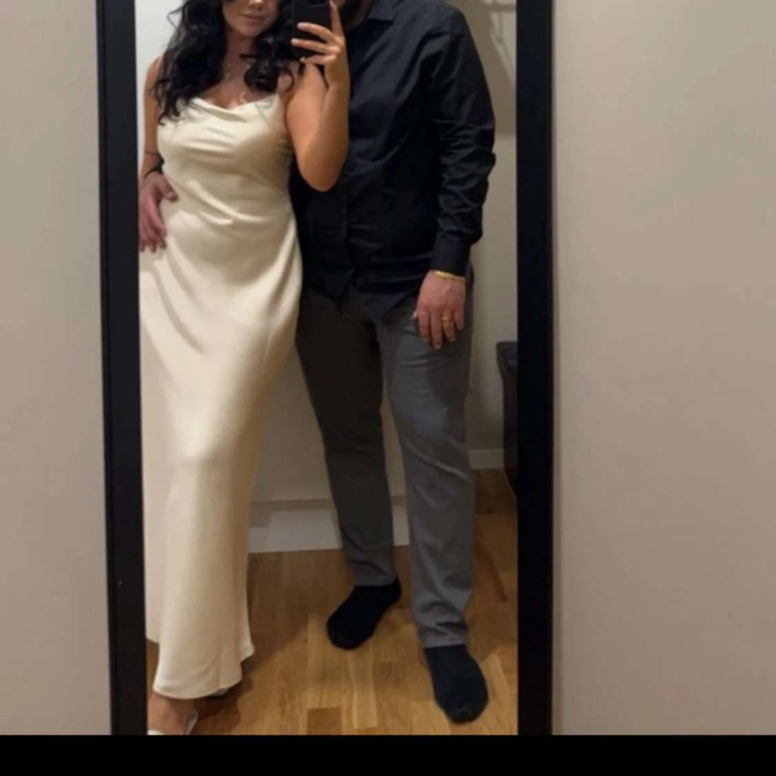 Satin klänning - 90