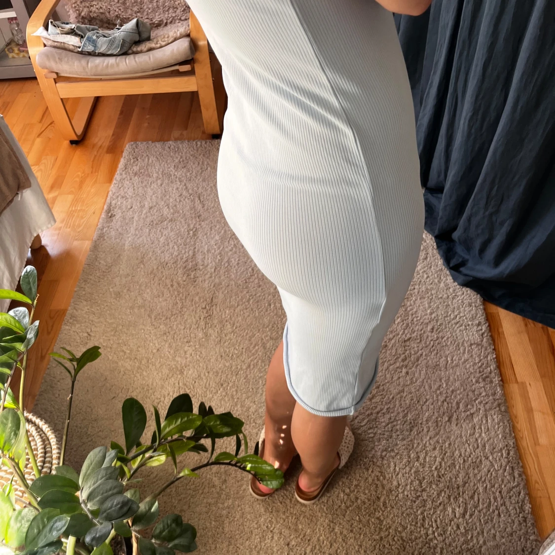 ljusblå klänning - 90