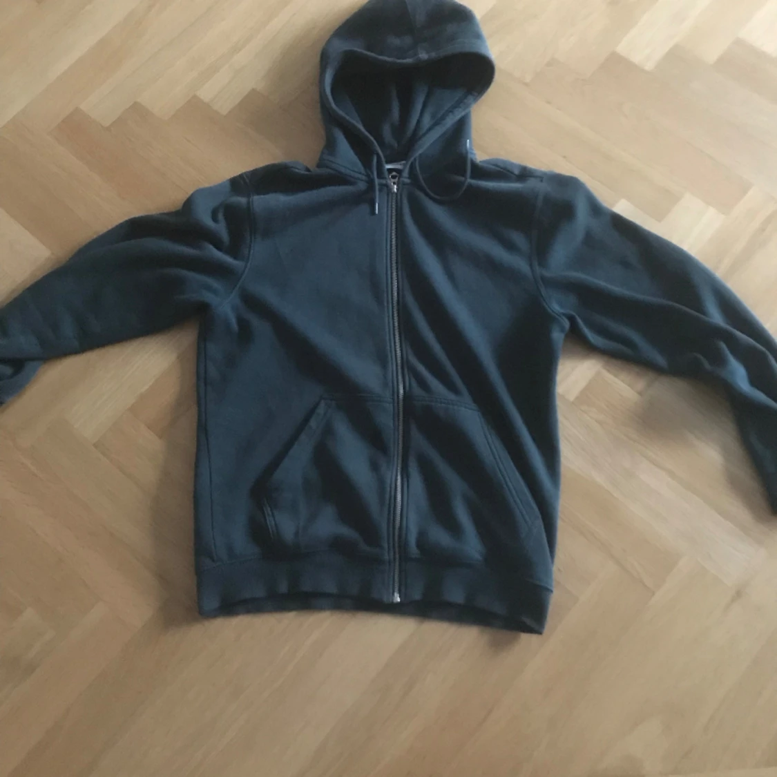 WEEKDAY Hoodie, mörk grön - 90