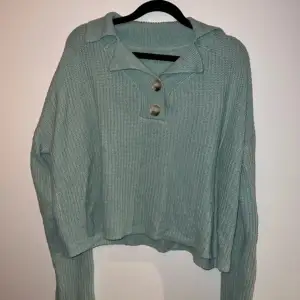 En mintgrön stockad tröja från Temu♥️  Storlek: S♥️ ♥️♥️♥️