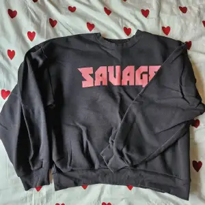 Grå/svart sweatshirt med 