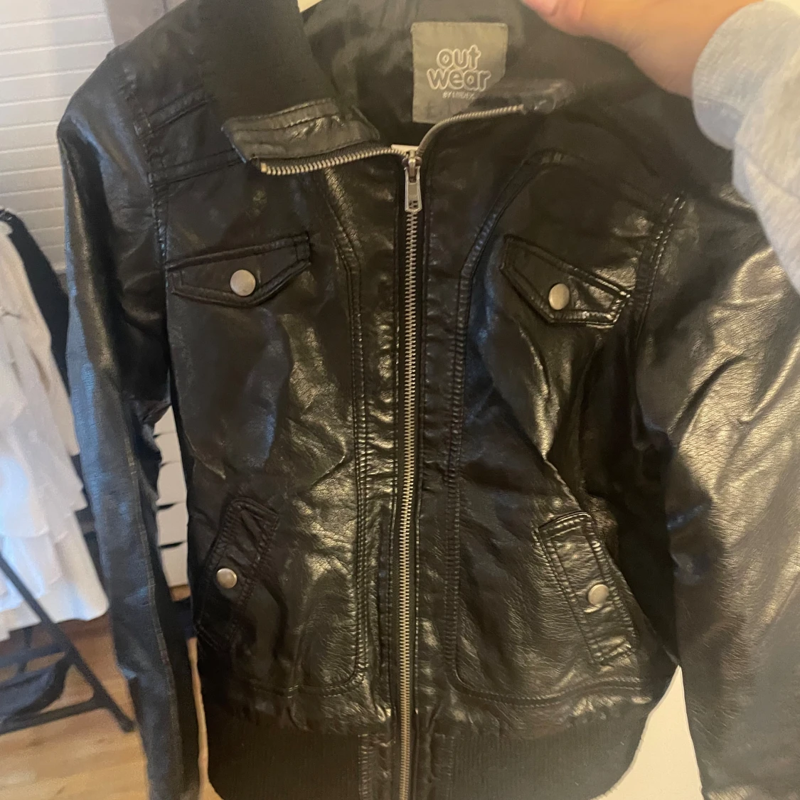 Vintage skinnjacka - 90