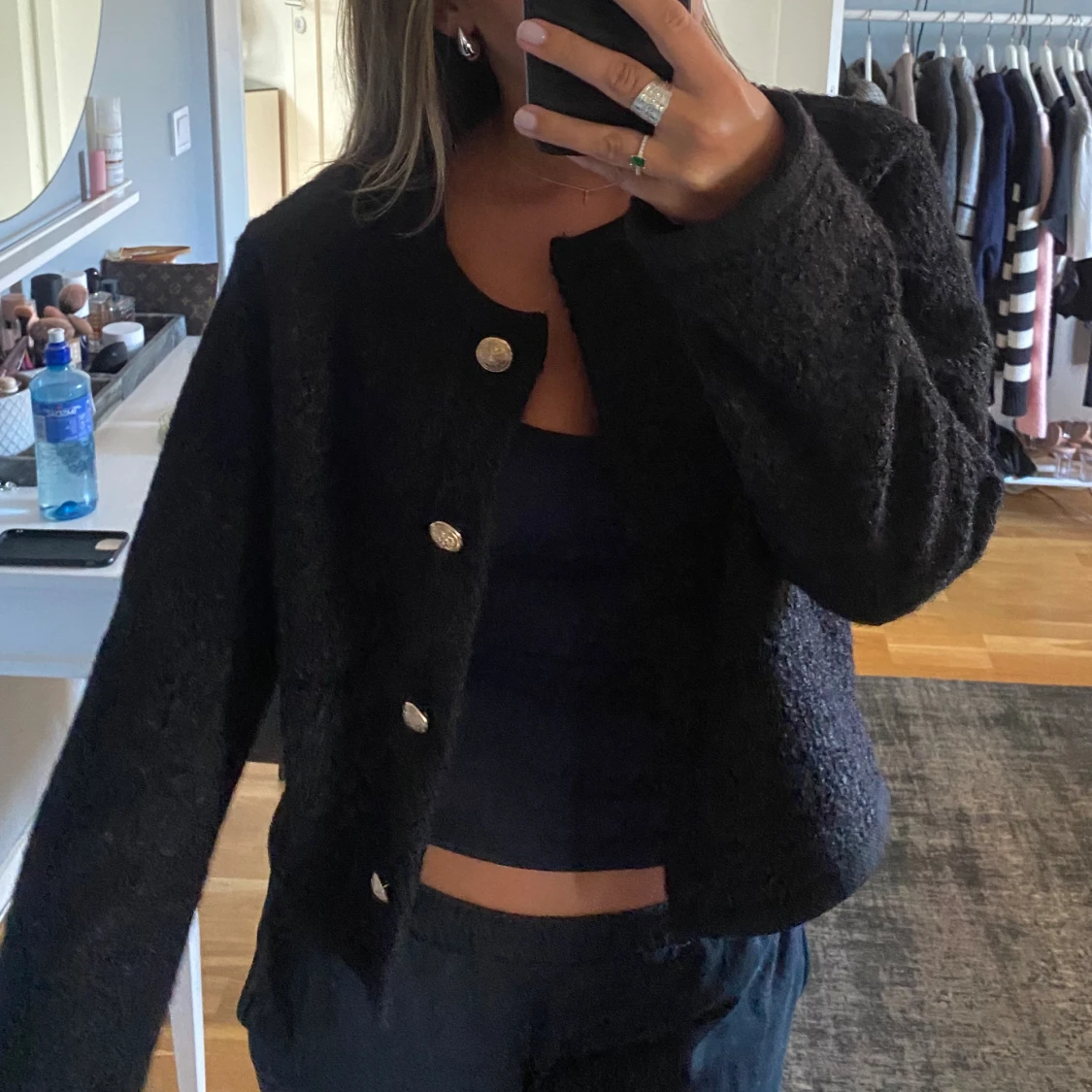 Svart kofta/jacka 