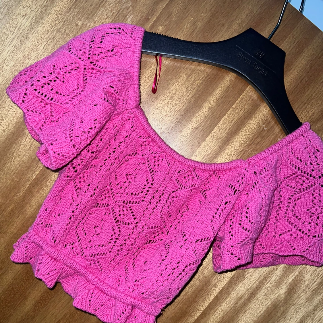 Söt rosa Virkad topp - 90