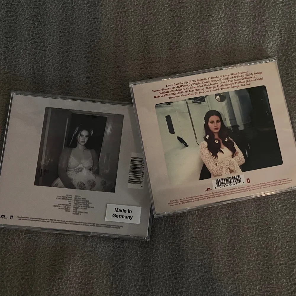 två av lana del reys mest populära albums på CD! Ocean Blvd - 140kr | Lust for Life - 100kr 🫶🏼 skriv jätte gärna om du har frågor! . Skönhet.