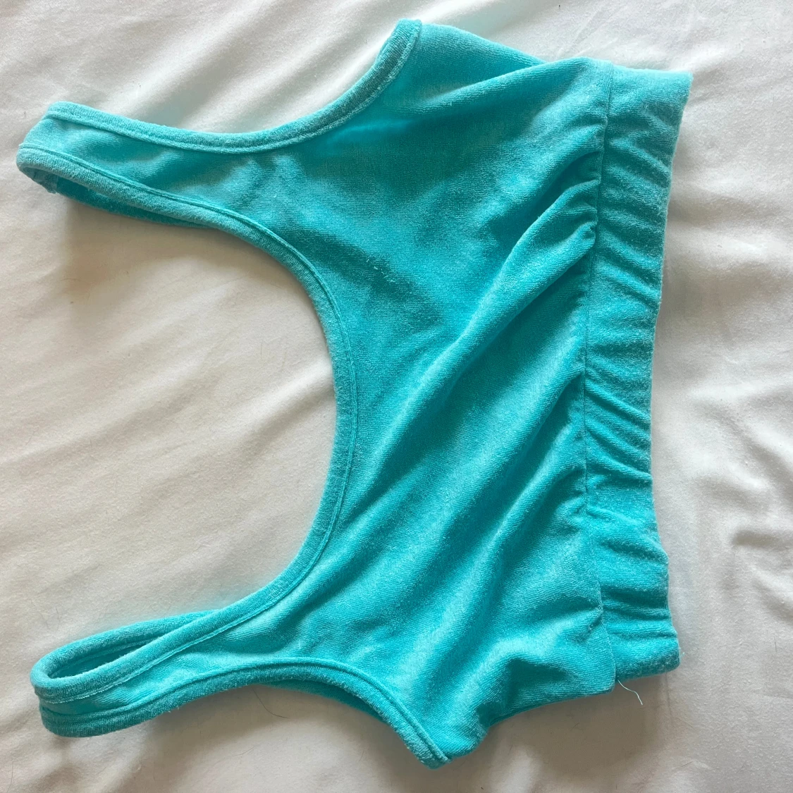 Blå topp i handduksmatrial - 91