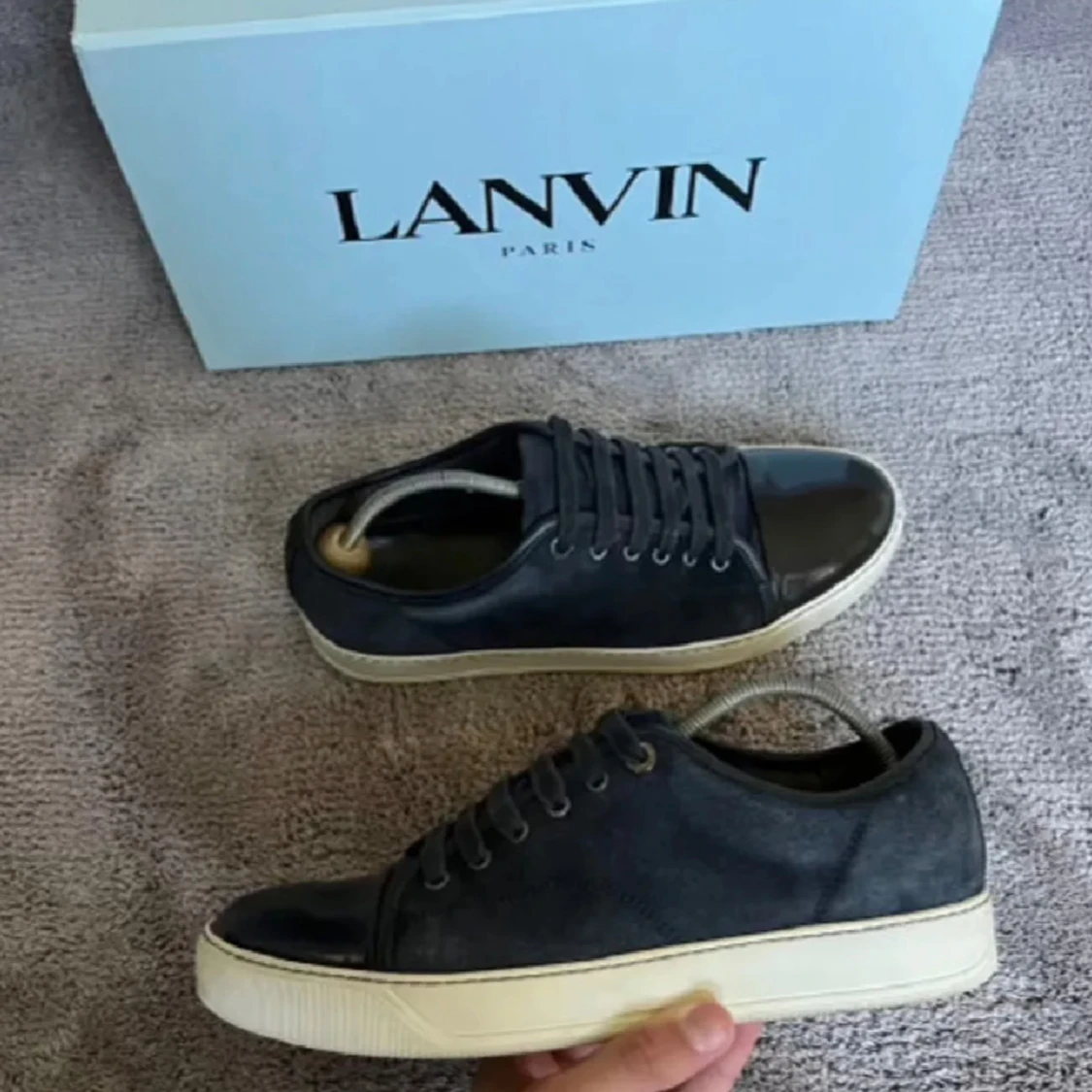 Lanvin skor UK 7 Marinblå - 90
