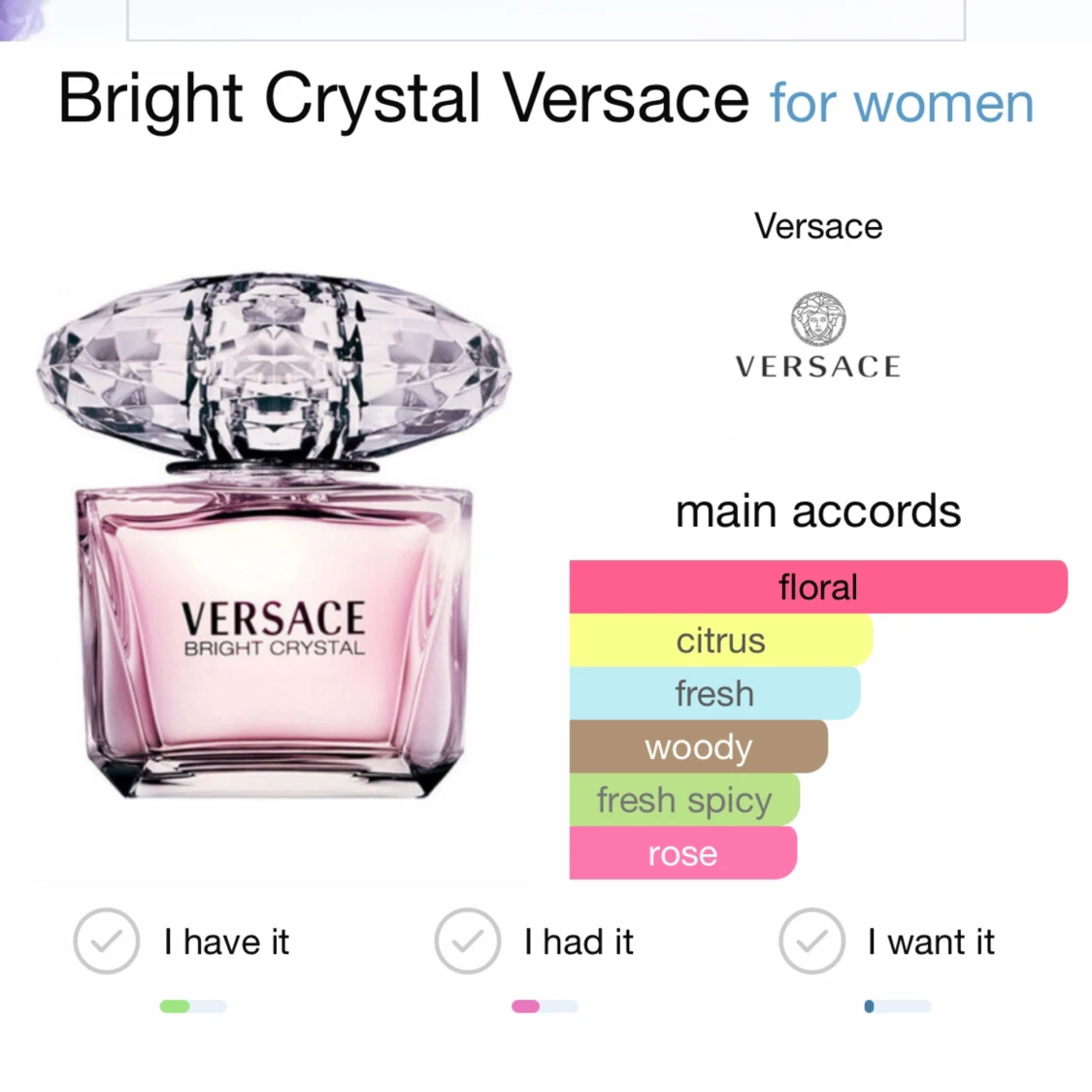 Versace bright crystal parfym - 92