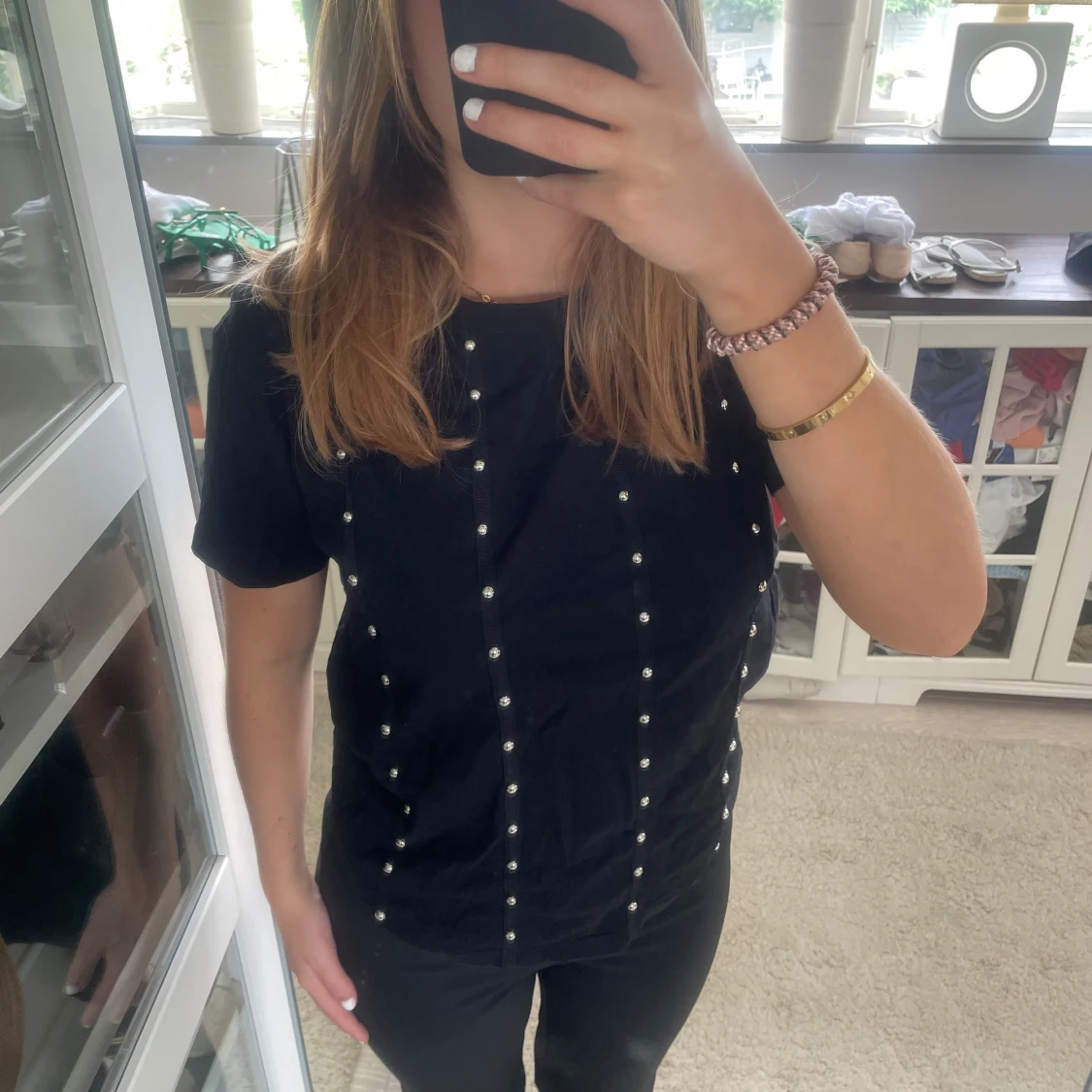 T-shirt med nitar - 90