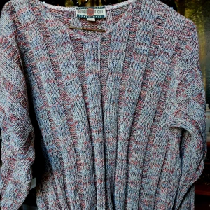 Vintage stickad tröja - Köpt i London på 90-talet Department girl