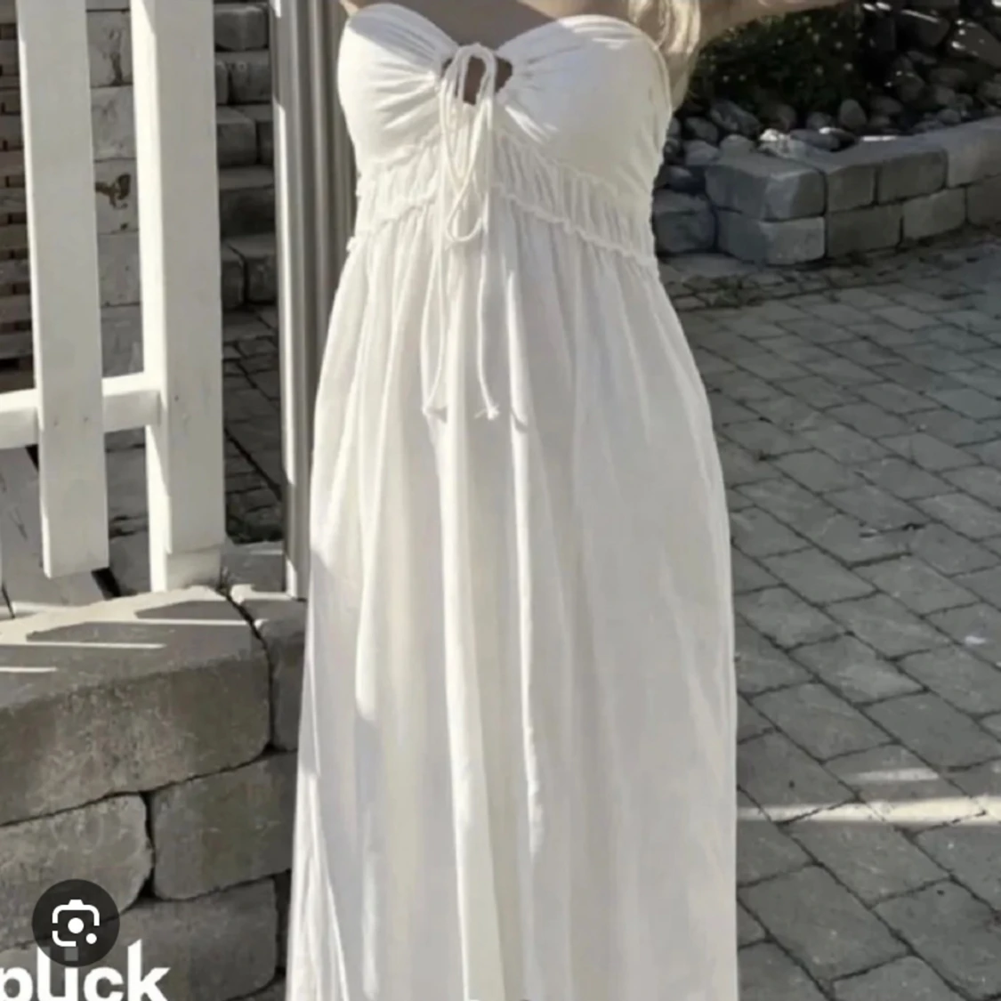 Vit långklänning H&M - 90