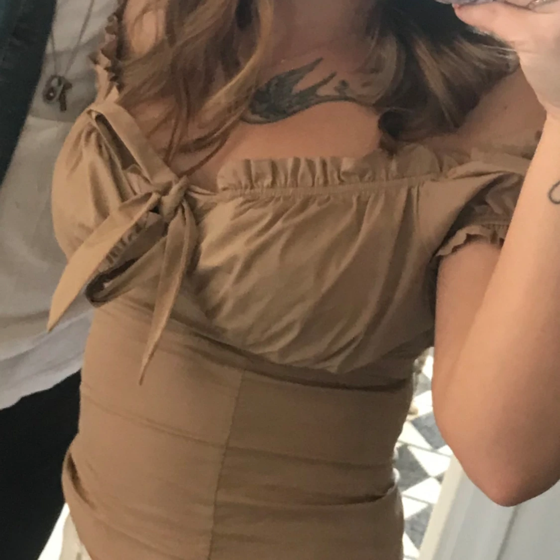 Brun/beige topp - 91