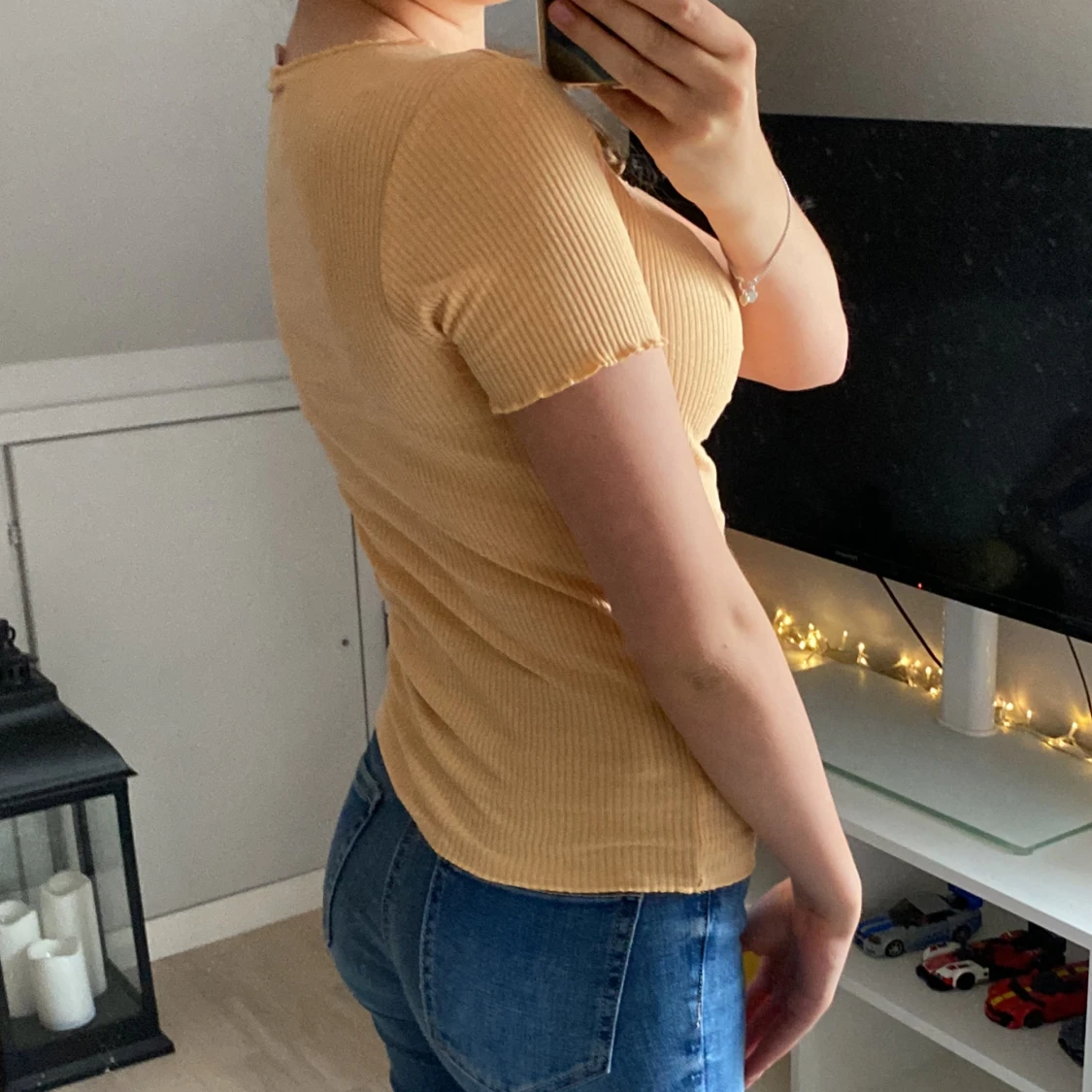 Gul sommar tshirt - 90