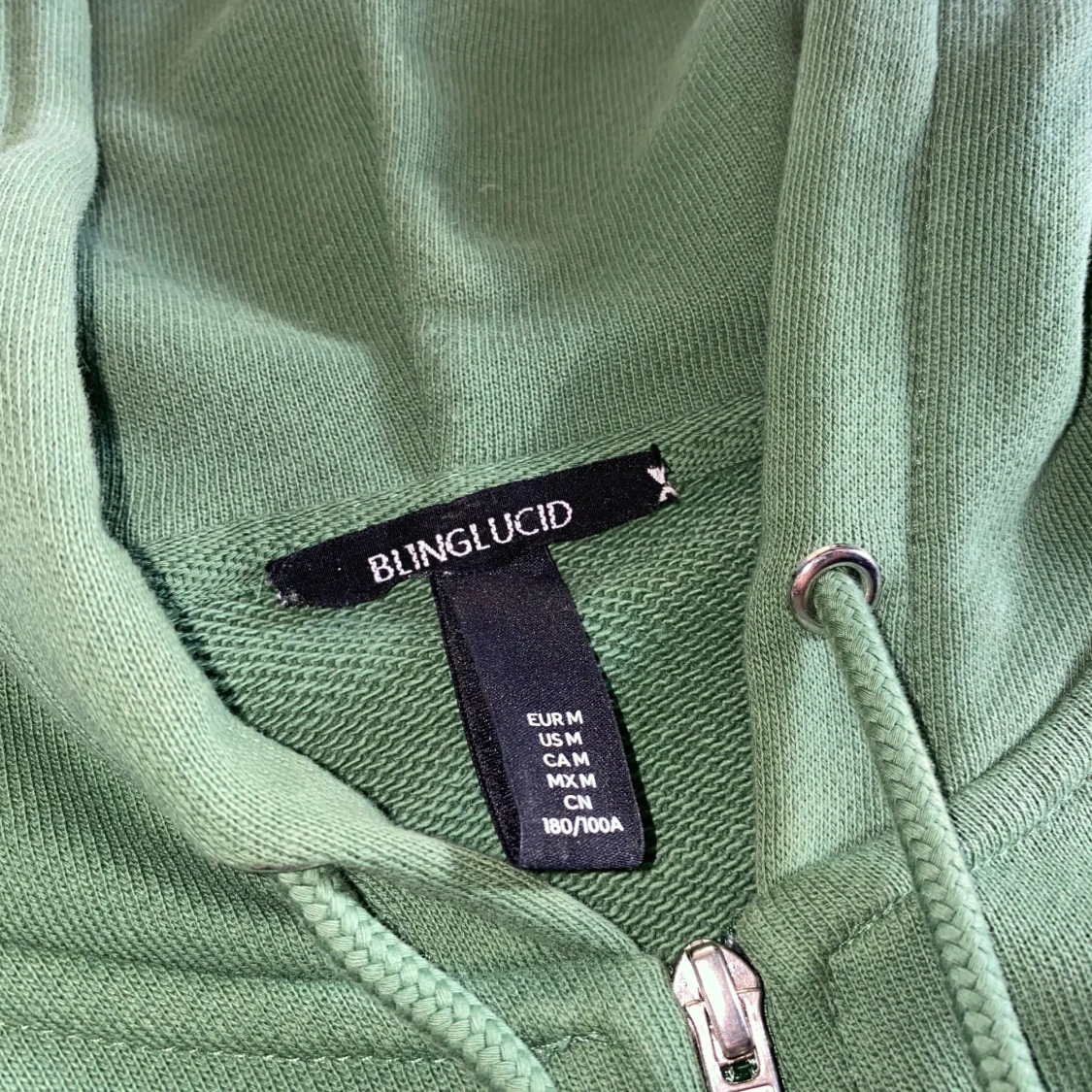 Rhinestone Zip Hoodie - 90