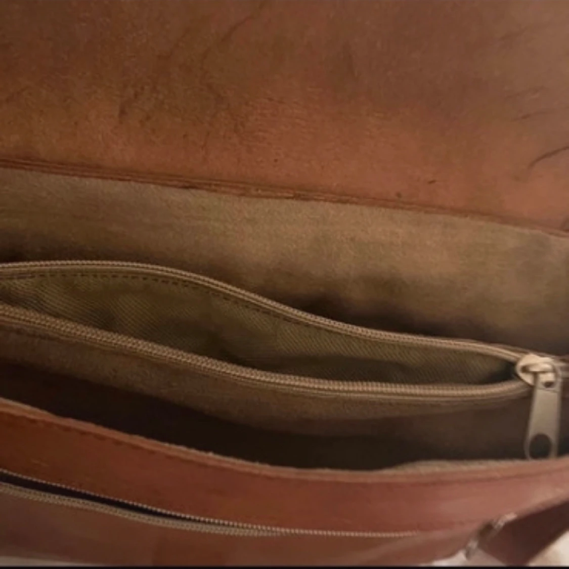 Brun läder väska - 91