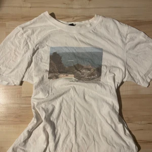 T-shirt med tryck - Snygg t-shirt har två små fläckar se bild två men inget man tönker på