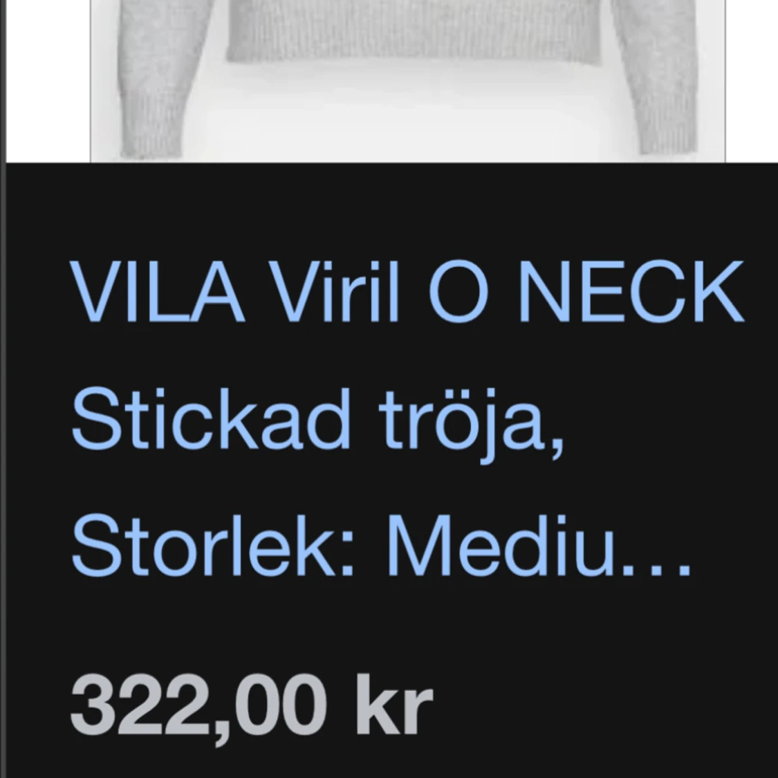 Grå stickad tröja ❤️ - 93