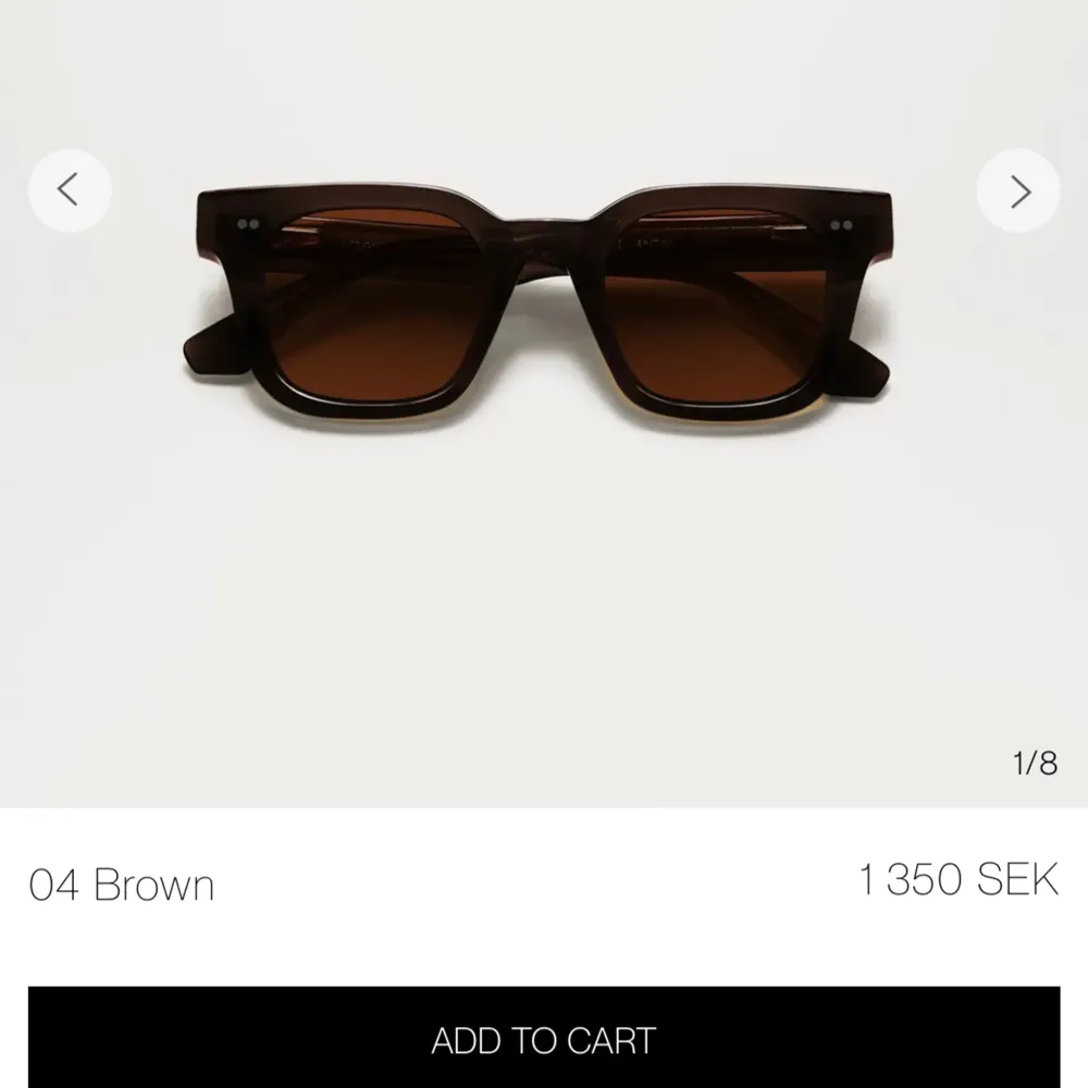 Säljer dessa oanvända chimi solglasögon, dem är endast testade och alla förpackningar ingår så det är som att köpa från hemsidan💕 kontakta mig vid frågor och funderingar💕köpta för: 1350, säljs för :900 . Pris går att diskutera💕. Övrigt.