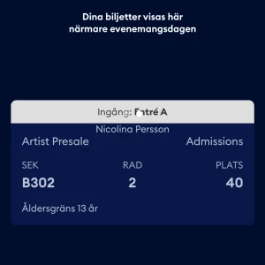 Nicki minaj biljetter - Säljer 2 stycken Nicki minaj biljetter för hennes spelning i  Stockholm, tele2 arena, den 12 juni kl 19:30💅🏼💅🏼❤️‍🔥🔥säljer dem för 650kr styck.