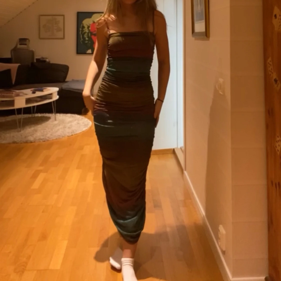 Färgglad klänning nakd  - 90