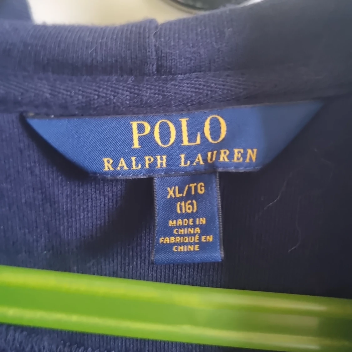 Mörkblå ralph lauren zipup - 90