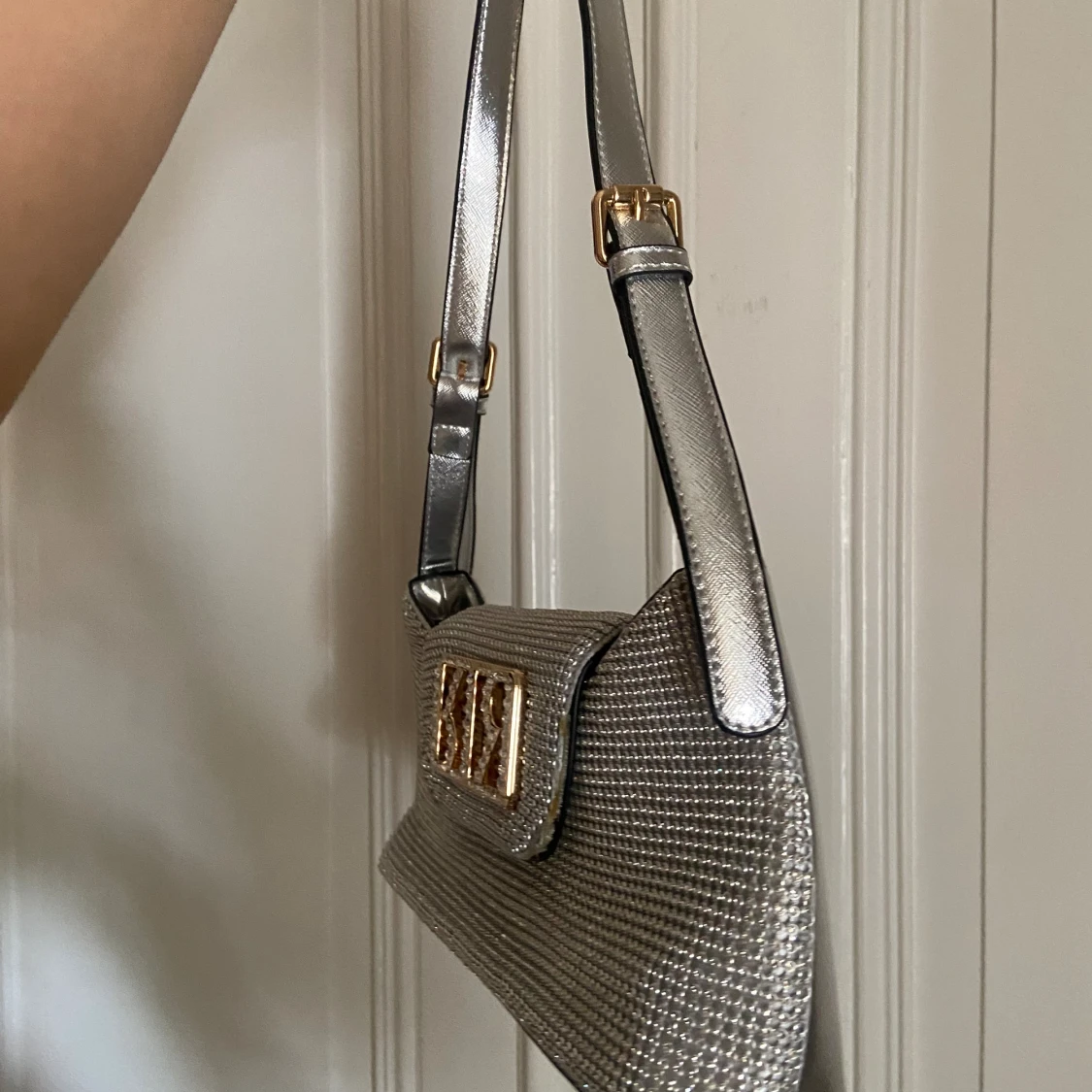 River Island silver glittrig guld väska  - 90