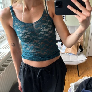 Spetslinne - Supernajs grönt spetslinne från H&M!