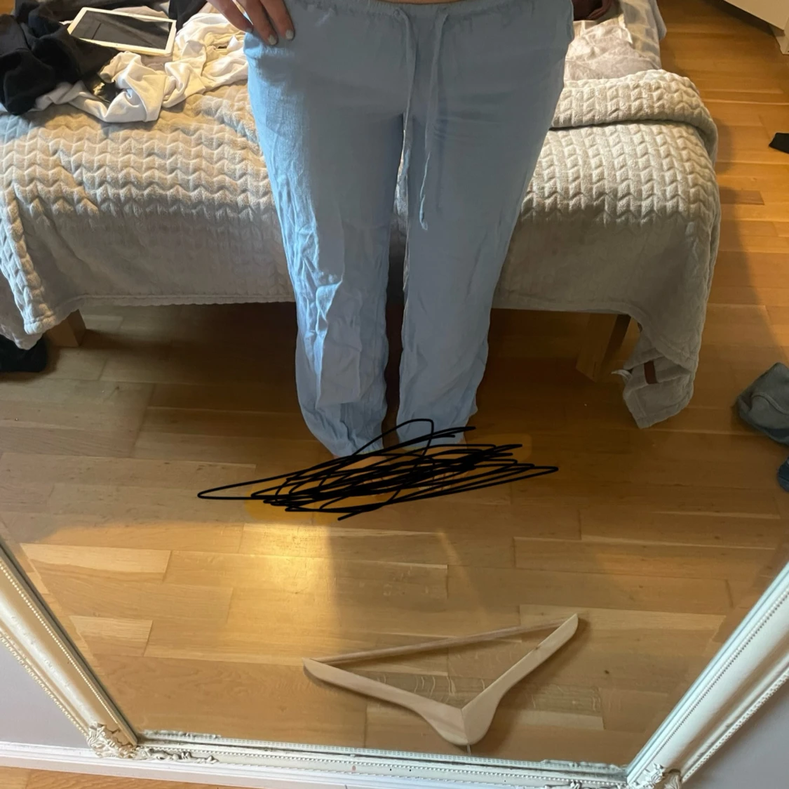 Jättefina linnebyxor - 90