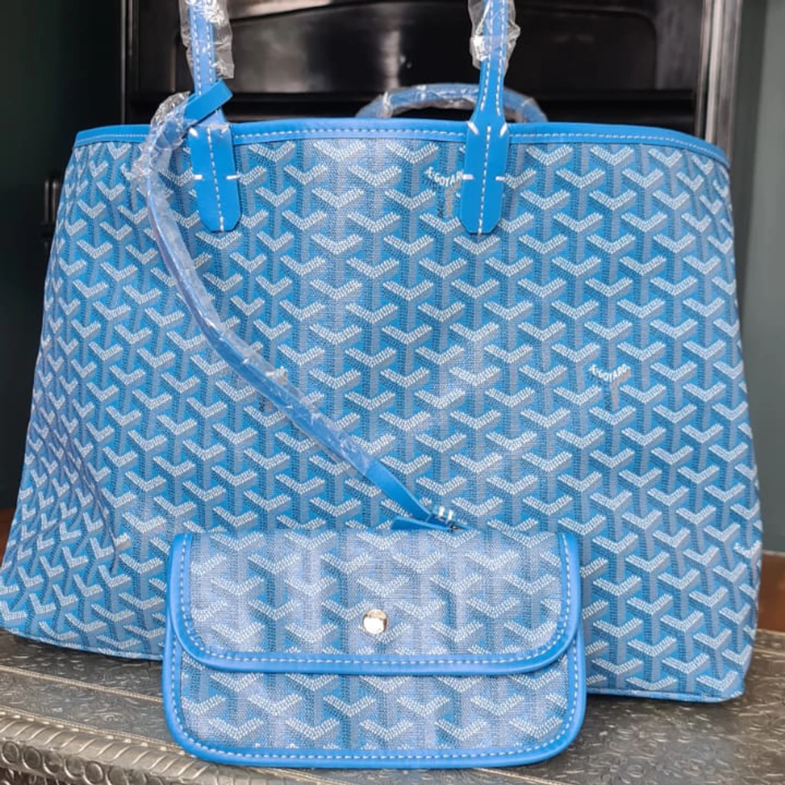 Goyard väska blå - 90