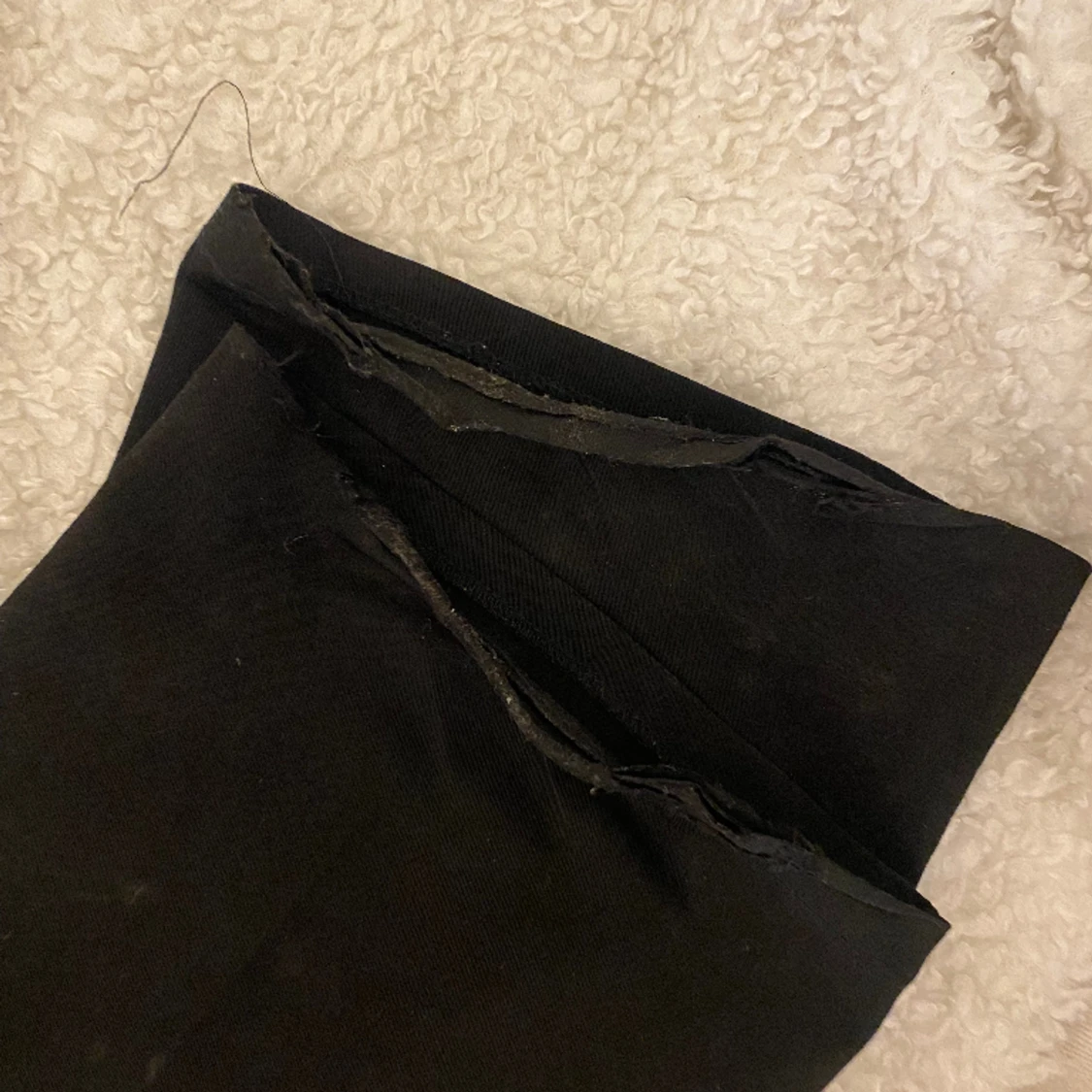Svarta lågmidjade kostymbyxor  - 90