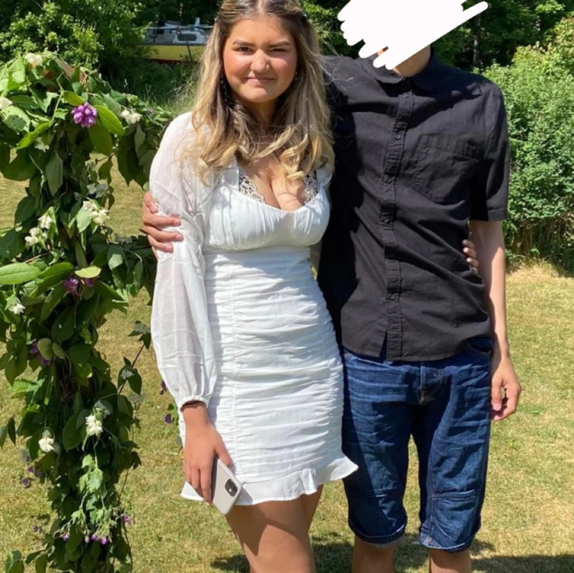 Vit klänning från Nelly - 90