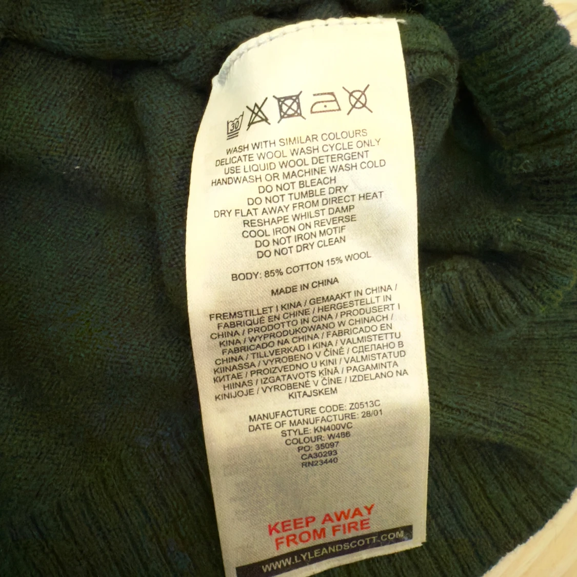 Grön Stickad Lyle & Scott - 2