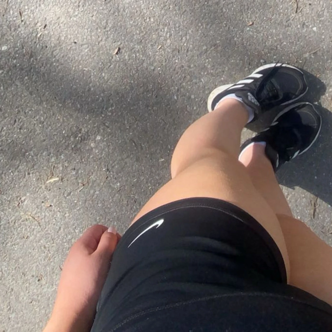 Svarta träningstights shorts från Nike - 1