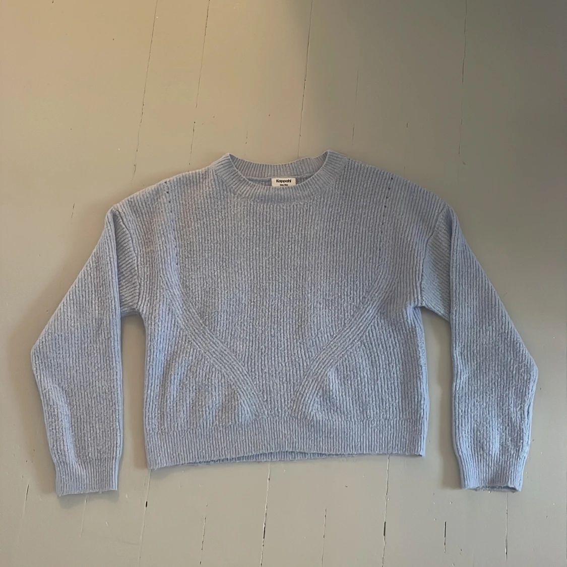 Ljusblå stickad tröja från Kappahl