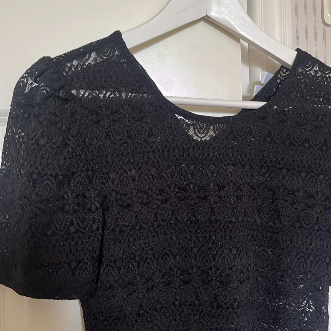 Svart spetsblus från Vila - 1