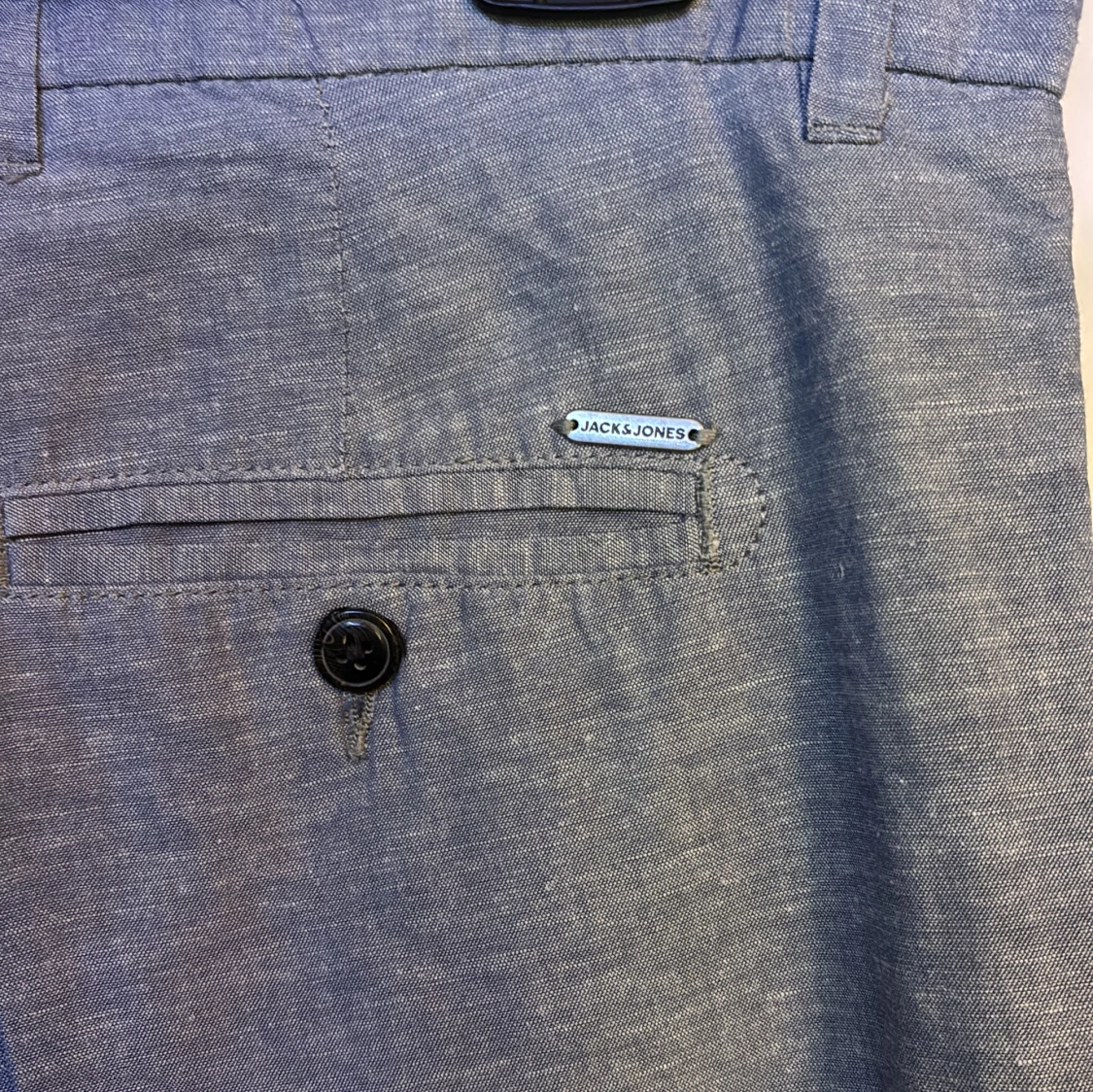 Blå tapered byxor från Jack & Jones - 2