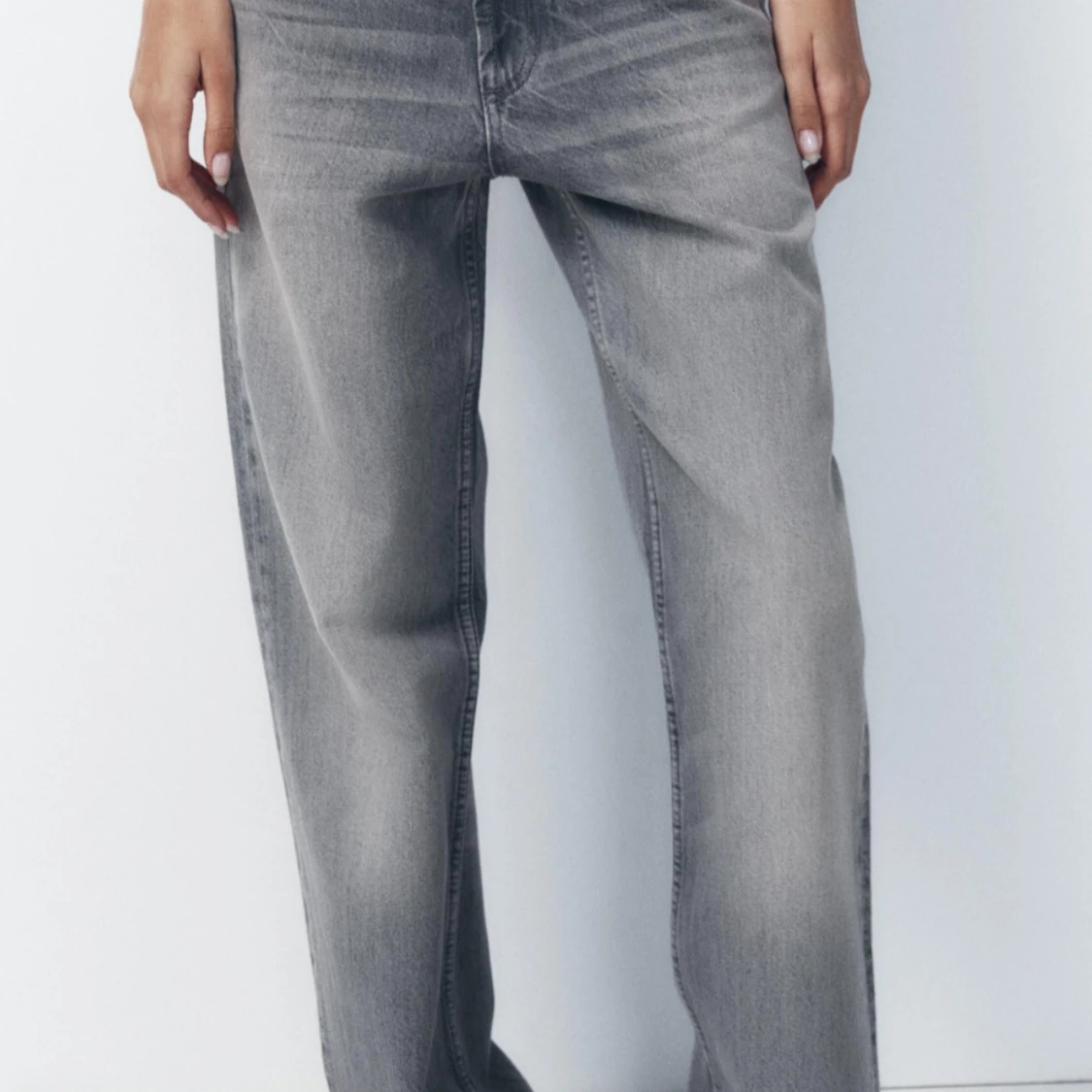 Grå raka jeans  - 2