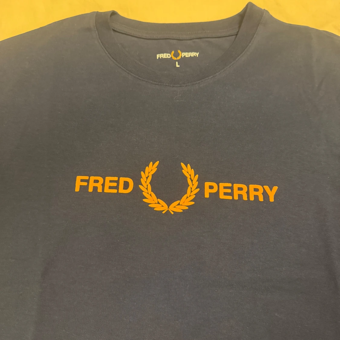 Blå Fred Perry t-shirt med tryck - 2