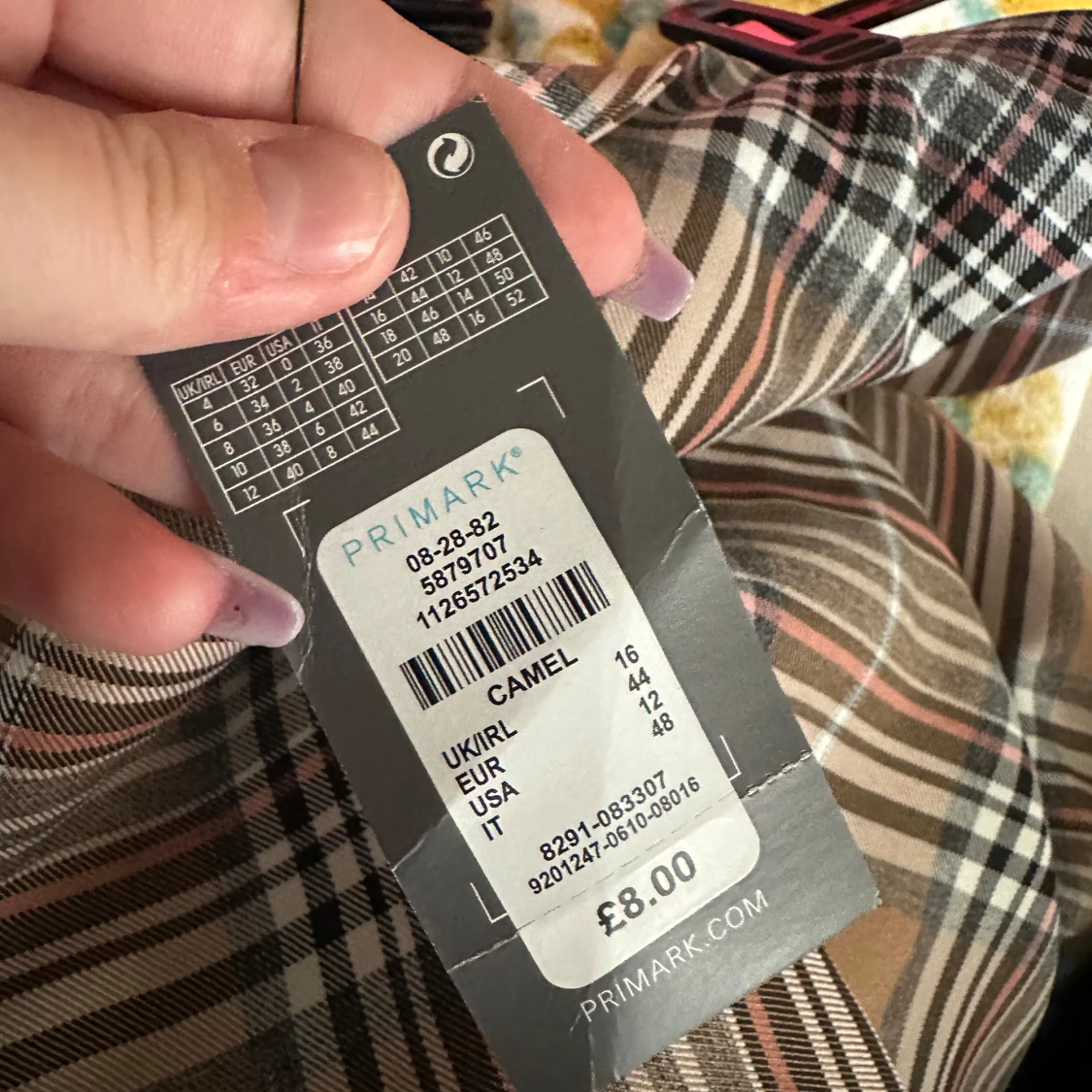 Rutig kortkjol från Primark - 3