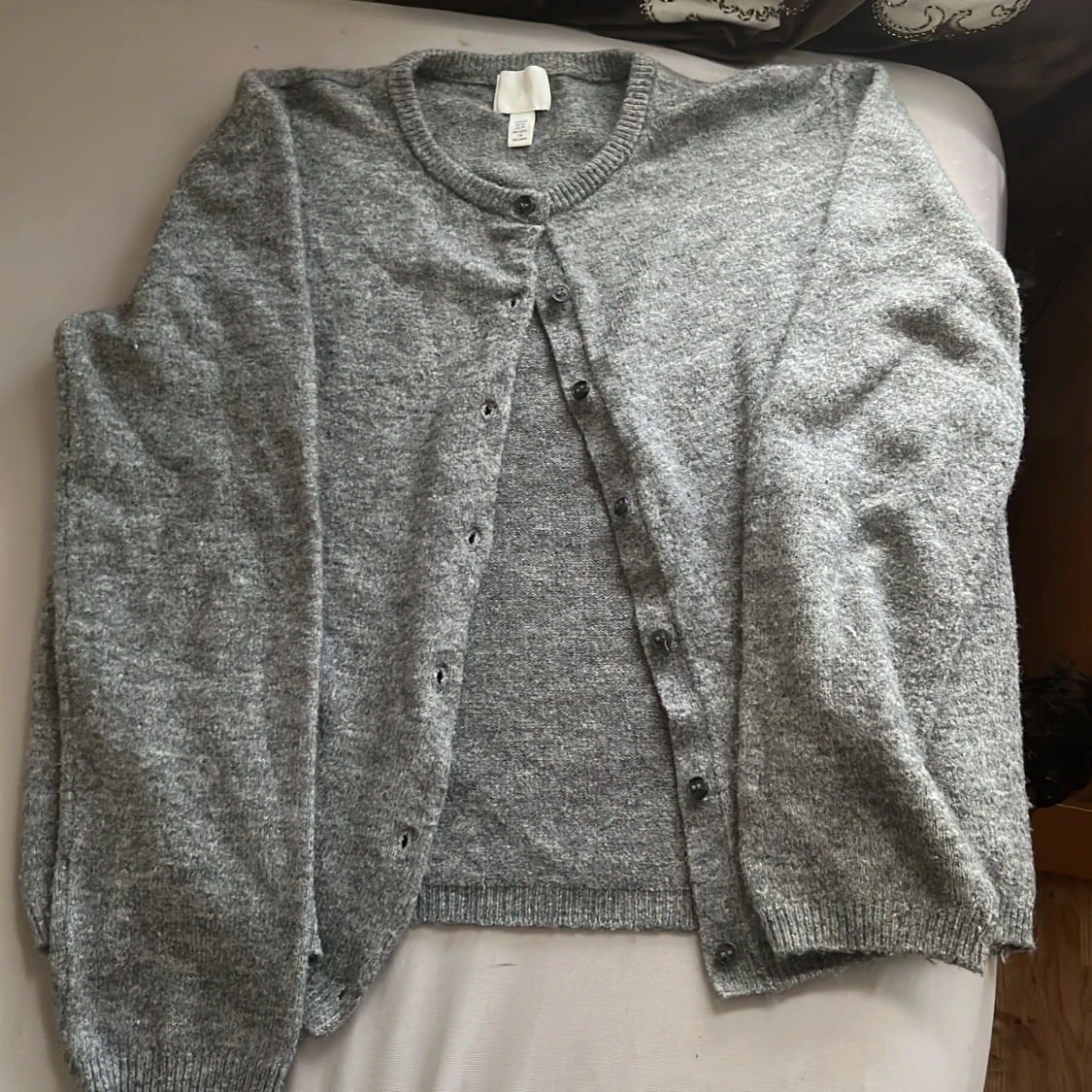 Grå kofta från H&M i XS