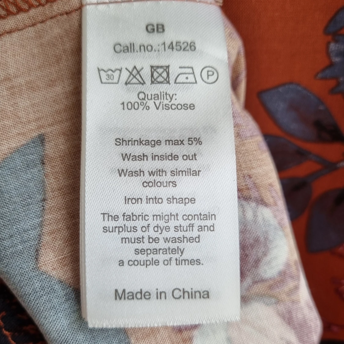 Blommig rostfärgad blus från Soyaconcept - 4