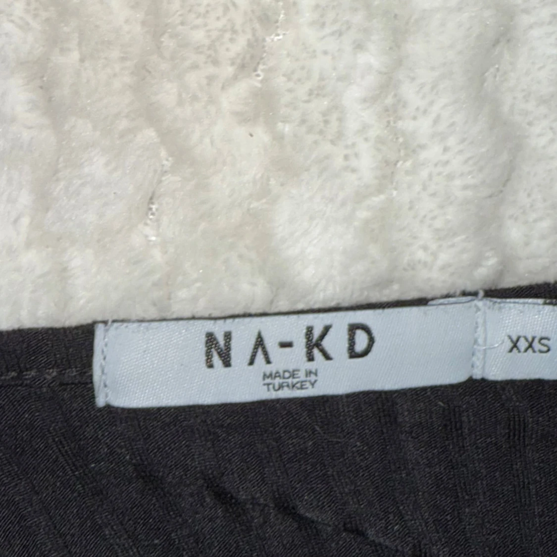 Svart ribbad långärmad topp NA-KD - 1