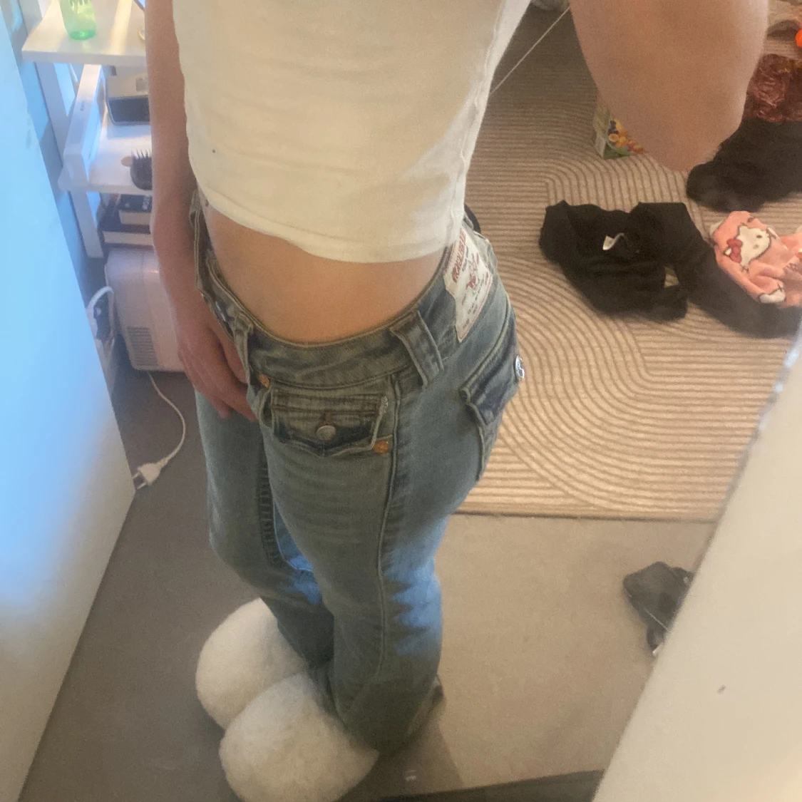 True Religion bootcut jeans ljusblå - 4