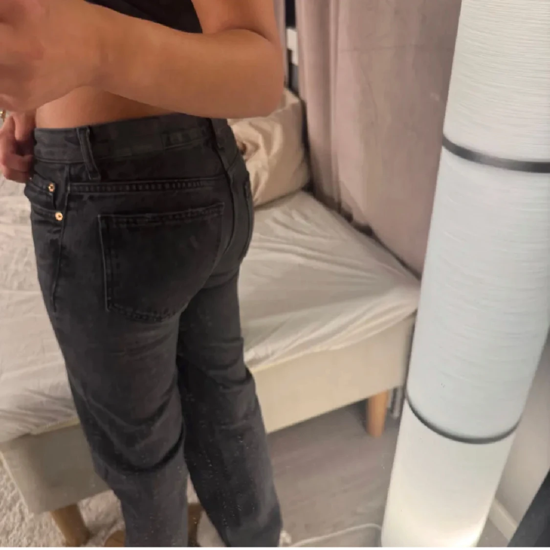 Svarta raka jeans från Levis - 1