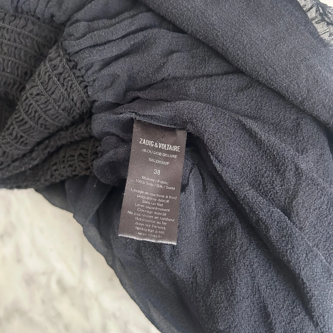 Svart minikjol från Zadig & Voltaire i 100% siden - 2