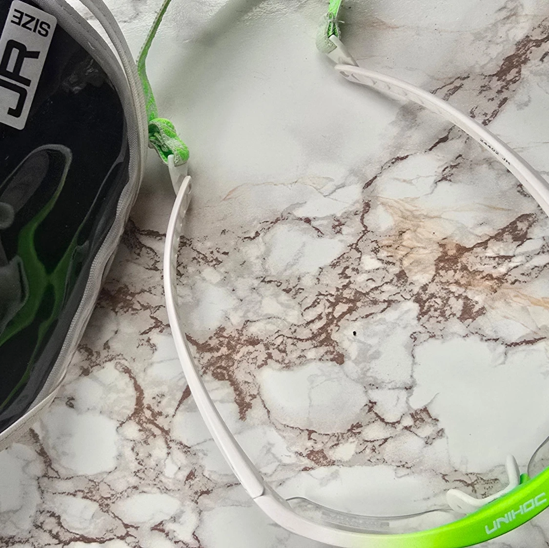 Gröna innebandyglasögon från Unihoc - 2