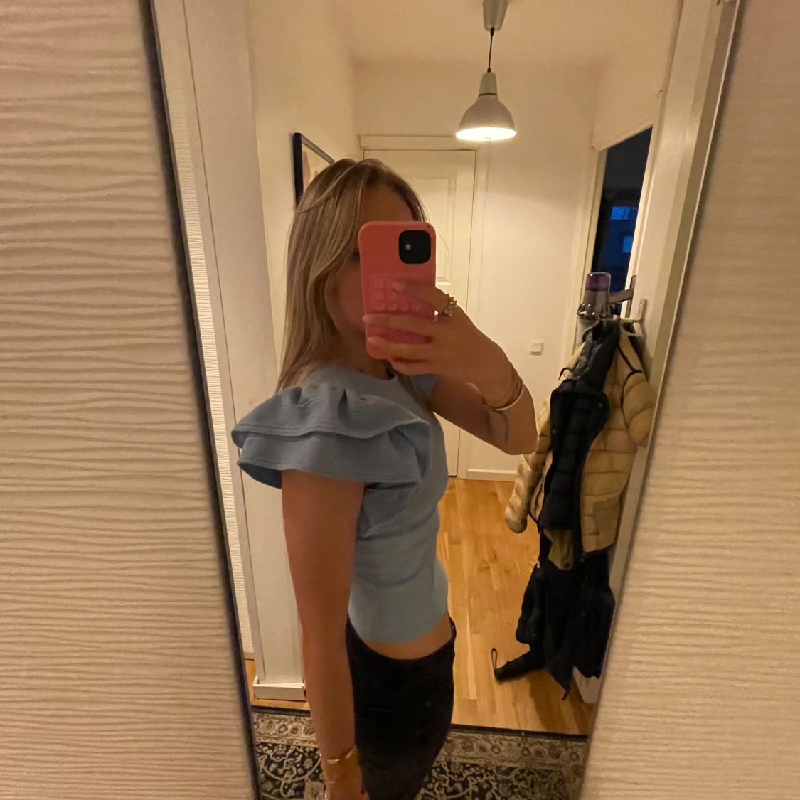 Blå volang tröja🩵 - 2