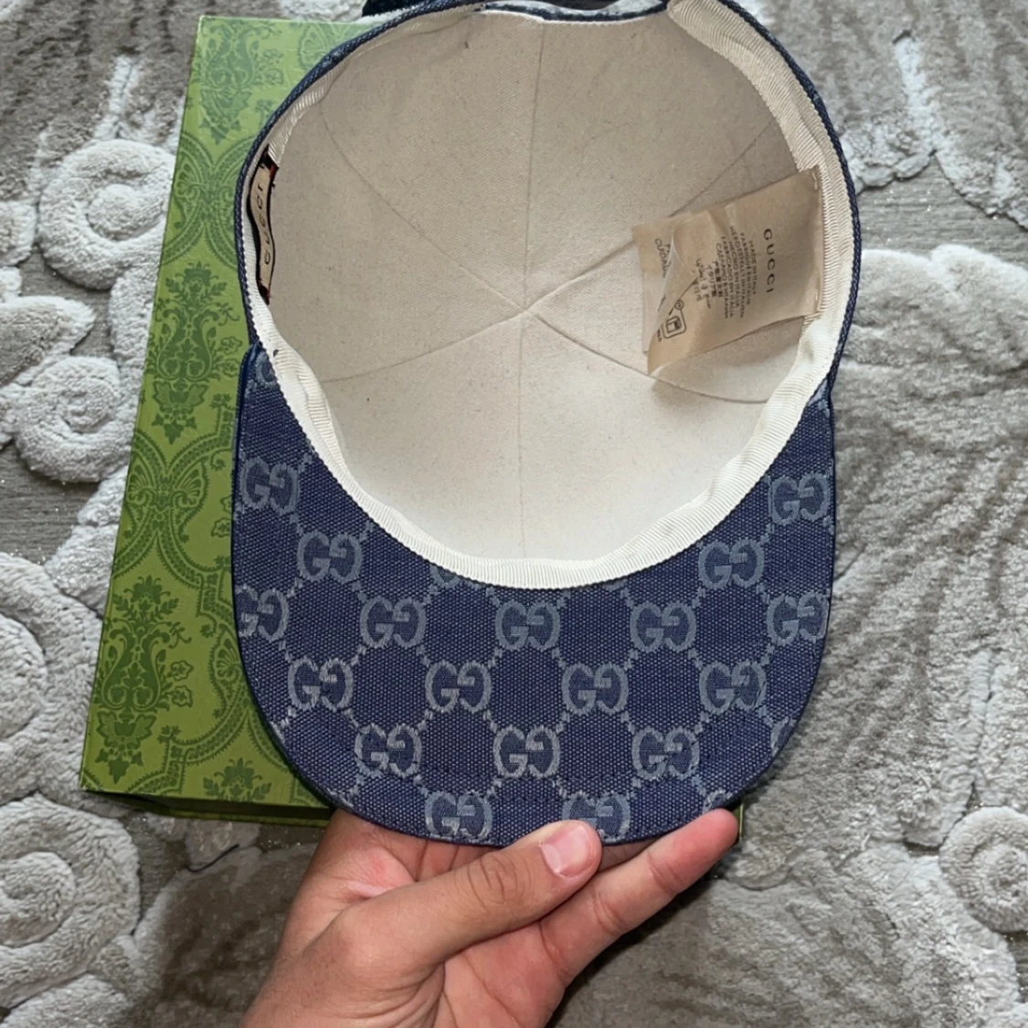 Blå keps från Gucci med monogram - 2