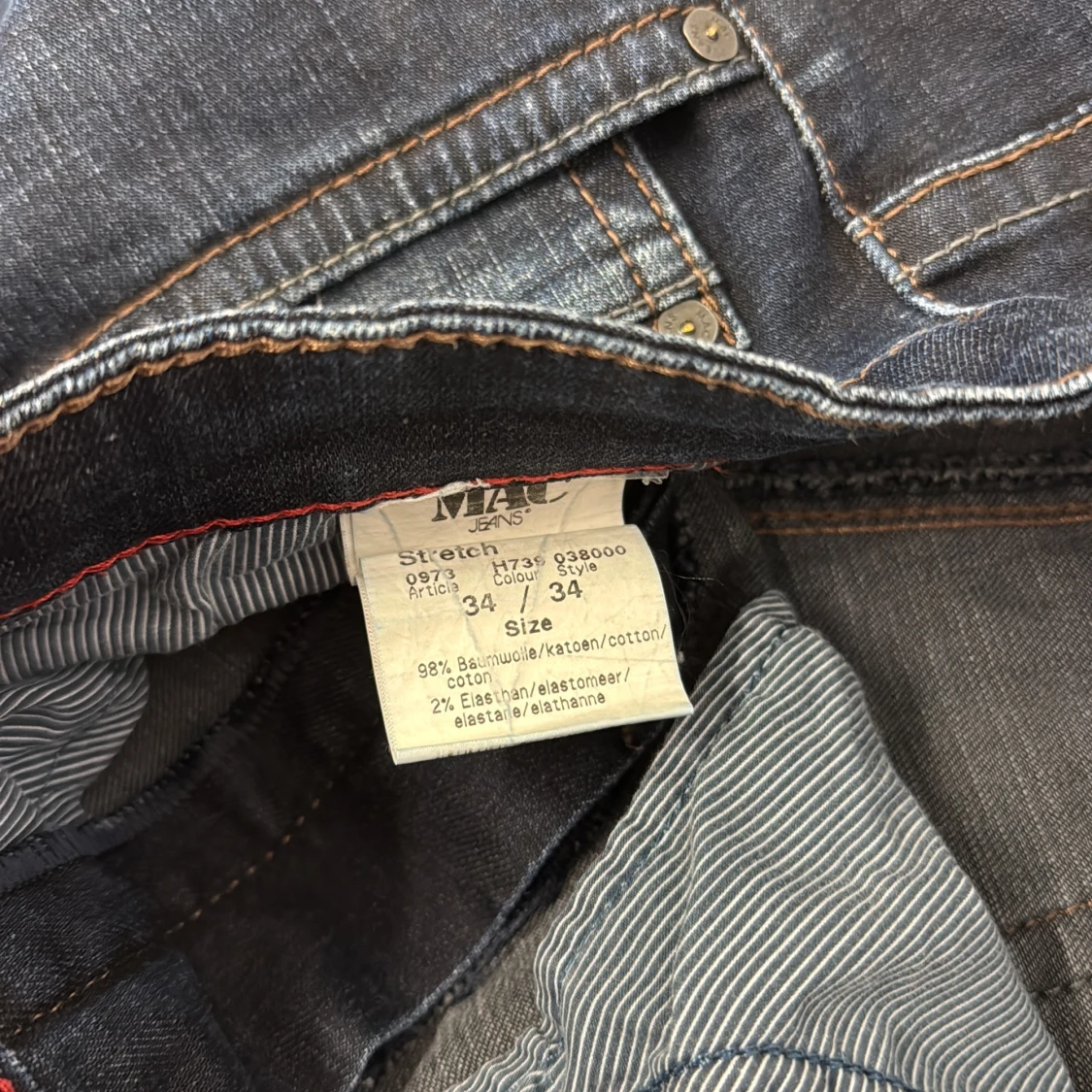 Mörkblå jeans från MAC JEANS - 3