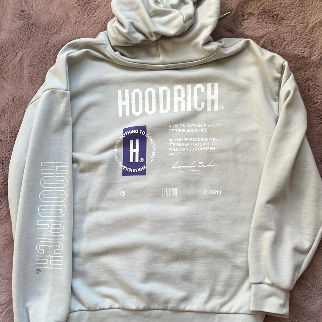 Hoodrich ljusgrå hoodie - 1